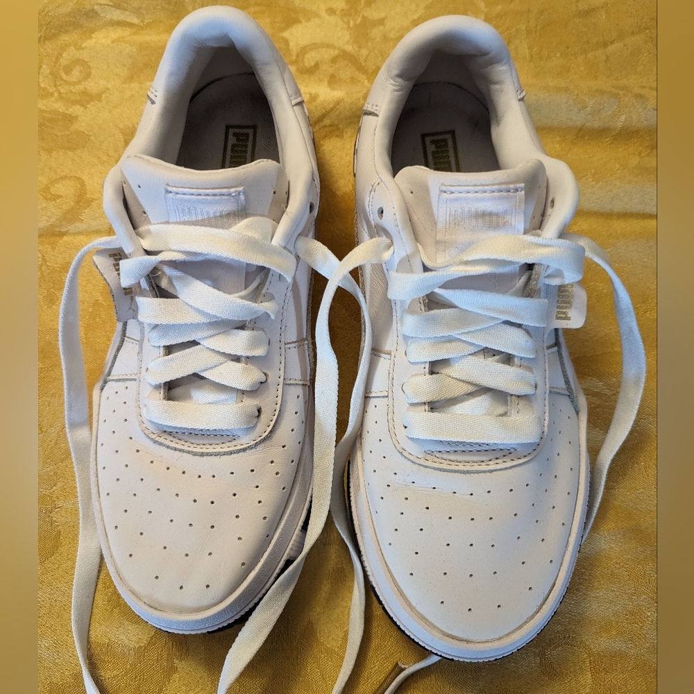PUMA white sneakers